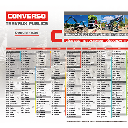 Calendrier Converso